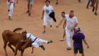  5 مصابين بسابع أيام مهرجان الثيران في إسبانيا