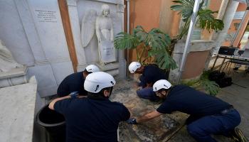 العثور على مستودعين لحفظ عظام الموتى تحت الكلية الحبرية التويتونية