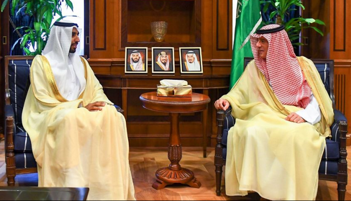 عادل الجبير يستقبل سفير الإمارات لدى السعودية