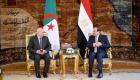 السيسي وبن صالح يثمنان جهود تعزيز العلاقات بين مصر والجزائر
