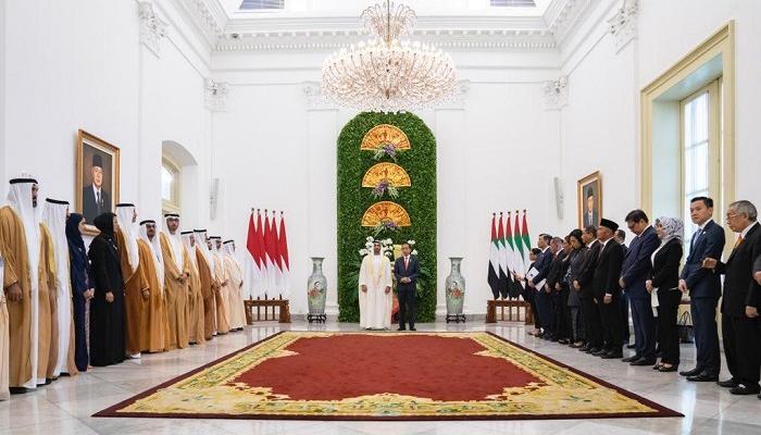 الشيخ محمد بن زايد آل نهيان والرئيس الإندونيسي