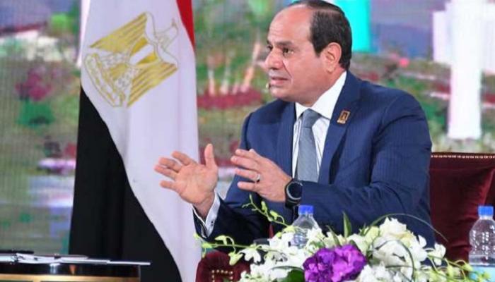 الرئيس المصري عبدالفتاح السيسي خلال المؤتمر الوطني السابع للشباب