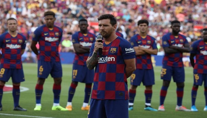 ليونيل ميسي قائد برشلونة