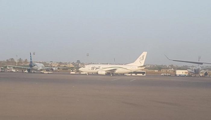 طائرات مدنية في مطار معيتيقة المدني بطرابلس