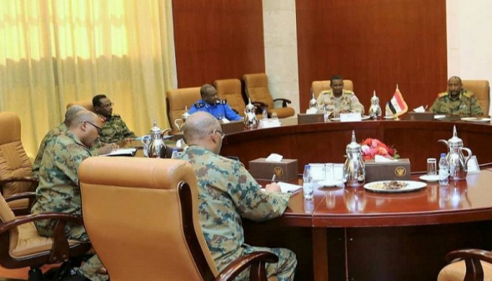 أحد اجتماعات المجلس العسكري الانتقالي في السودان - أرشيفية