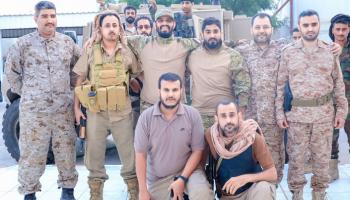 نائب رئيس المجلس الانتقالي الجنوبي مع عدد من القيادات الميدانية