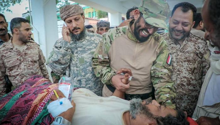 نائب رئيس المجلس الانتقالي الجنوبي أثناء الزيارة