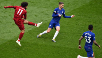 محمد صلاح لحظة تسجيل الهدف