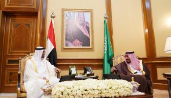 خادم الحرمين الشريفين والشيخ محمد بن زايد آل نهيان