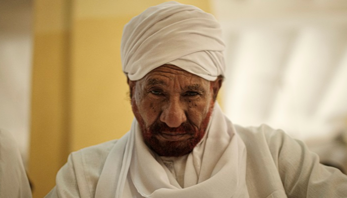 رئيس حزب الأمة السوداني الصادق المهدي