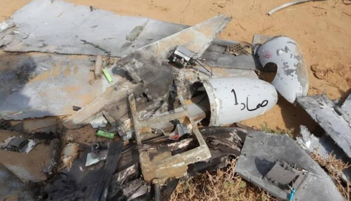حطام طائرة حوثية بدون طيار - أرشيفية