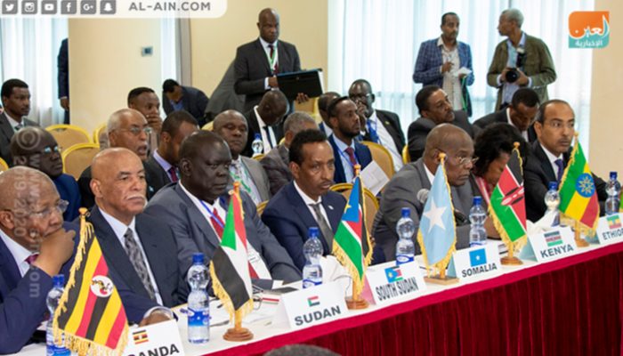 جانب من اجتماع وزراء خارجية "إيجاد" في العاصمة الإثيوبية أديس أبابا