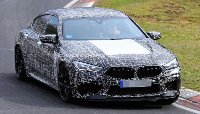 طراز بي إم دبليو M8 Gran Coupe أثناء اختباره