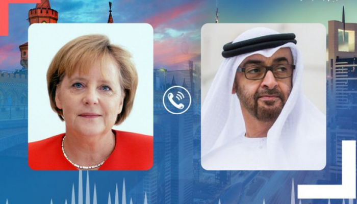 الشيخ محمد بن زايد آل نهيان بحث مع مستشارة ألمانيا سبل تعزيز العلاقات