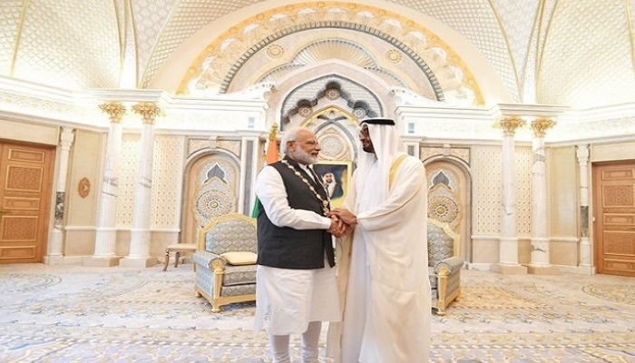 الشيخ محمد بن زايد آل نهيان ورئيس وزراء الهند