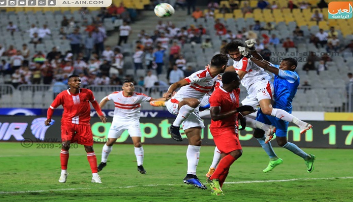 من مباراة الزمالك وديكاداها الصومالي