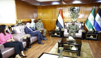 لقاء الفريق عبدالفتاح البرهان وجان ميشيل ديموند