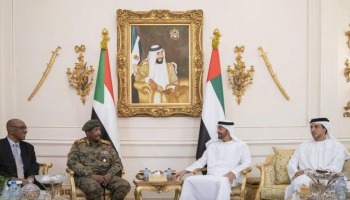 لقاء سابق بين الشيخ محمد بن زايد آل نهيان والفريق عبدالفتاح البرهان