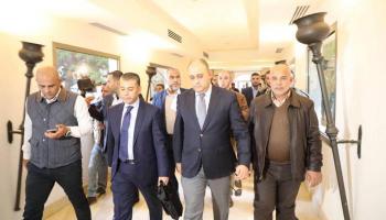  وفد أمني مصري خلال زيارته مؤخرا لقطاع غزة  