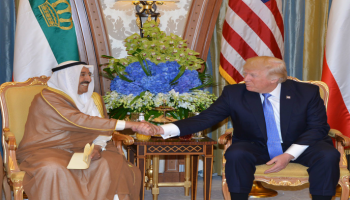 أمير الكويت الشيخ صباح الأحمد الجابر الصباح وترامب- أرشيفية