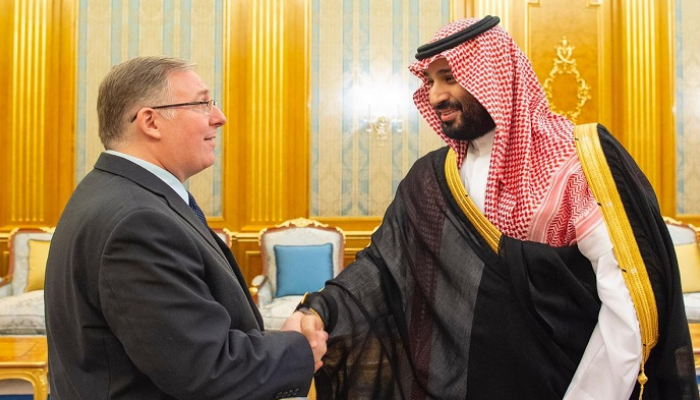 محمد بن سلمان يستقبل رئيس وفد القيادات المسيحية الإنجيلية
