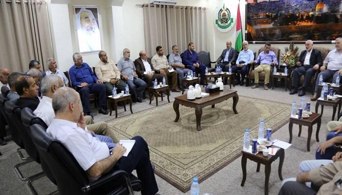 اجتماع الفصائل الفلسطينية مع الوفد المصري