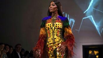 ناعومي كامبل في عرض الأزياء الخيري بلندن