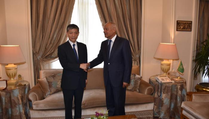 أبوالغيط والسفير الصيني بالقاهرة لياو ليتشيانج