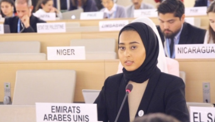 أميرة العامري ممثلة وزارة الخارجية والتعاون الدولي