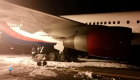 حريق بطائرة خلال هبوطها في روسيا 