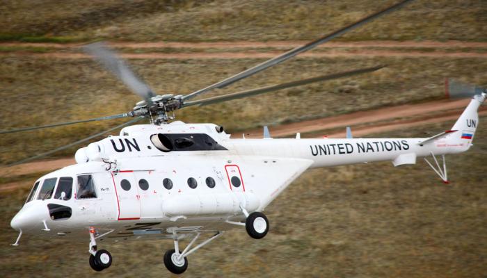 هليكوبتر تابعة للأمم المتحدة - أرشيفية
