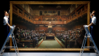 "قردة البرلمان".. لوحة لبانكسي تعرض بمزاد في نيويورك