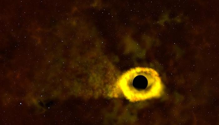 الثقب الأسود يمزق نجما كبيرا