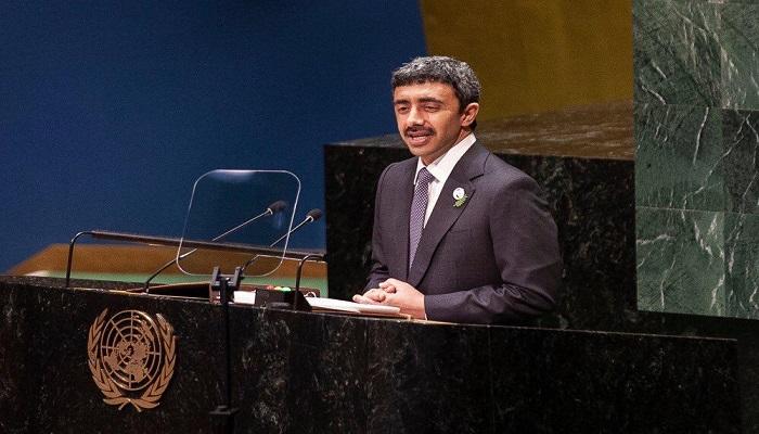 الشيخ عبدالله بن زايد آل نهيان وزير الخارجية والتعاون الدولي الإماراتي