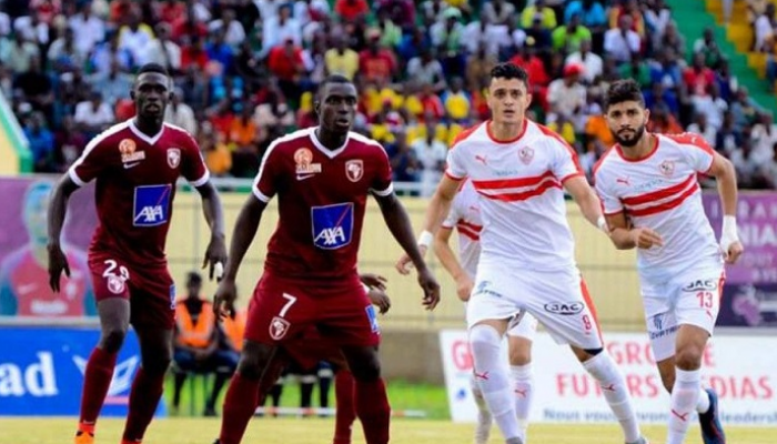 جانب من مبارة الذهاب بين الزمالك وجينراسيون