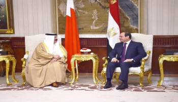 الرئيس المصري وملك البحرين - أرشيفية