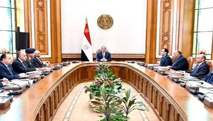 الرئيس السيسي يترأس اجتماع مجلس الأمن القومي