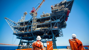 أحد حقول الغاز في شرق البحر الأبيض المتوسط 