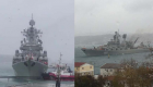 سفينة حربية روسية تنحرف عن مسارها بمضيق البوسفور‎