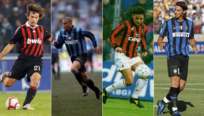 أبرز النجوم الذين لعبوا لقطبي ميلانو