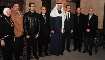 السفير السعودي لدى القاهرة أسامة بن أحمد نقلي حضر الأمسية