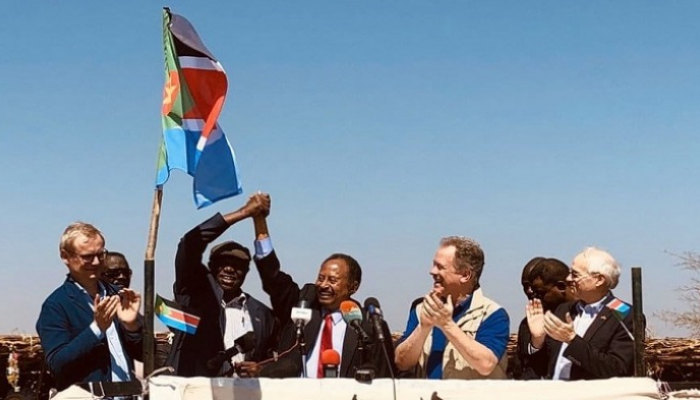 زيارة رئيس الوزراء السوداني إلى مدينة كاودا معقل الحركة الشعبية