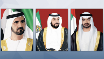 رئيس الإمارات ونائبه ومحمد بن زايد