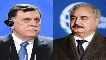 المشير خليفة حفتر وفايز السراج - أرشيفية