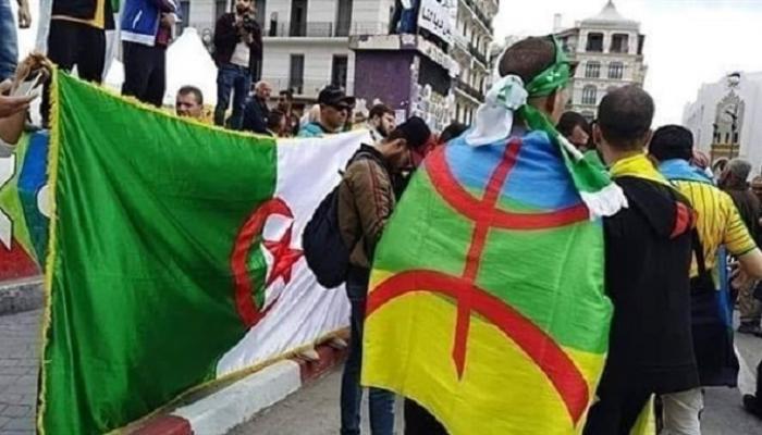  رايات وطنية وأمازيغية بمظاهرات الجزائر - أرشيفية