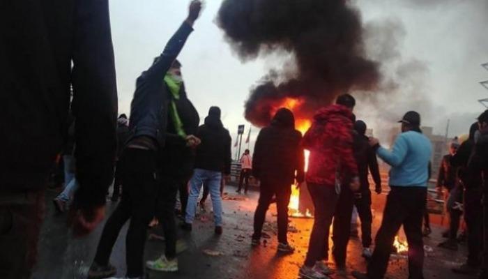 جانب من الاحتجاجات الإيرانية-أرشيفية