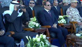 السيسي ومحمد بن زايد يشهدان افتتاح قاعدة برنيس