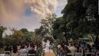 جشن عروسی نزدیک آتشفشان در فیلیپین