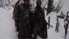 जम्मू-कश्मीर में भारी बर्फबारी में फंसी एक बुजुर्ग महिला की भारतीय सेना ने  बचाई जान