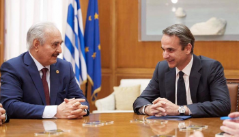 قائد الجيش الليبي خلال لقائه برئيس وزراء اليونان